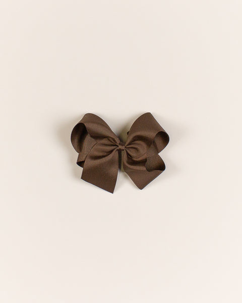 Brown Classic Bow on ALLIGATOR CLIP