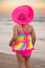 Neon Splash Pink Sun Hat