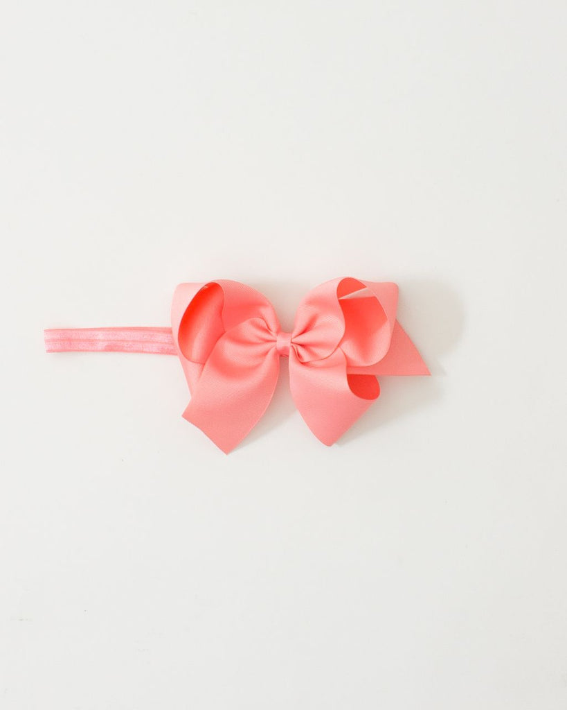 Coral Classic Bow Headband