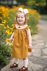 A - Golden Leaves Dress