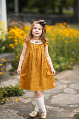 A - Golden Leaves Dress