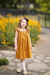 A - Golden Leaves Dress