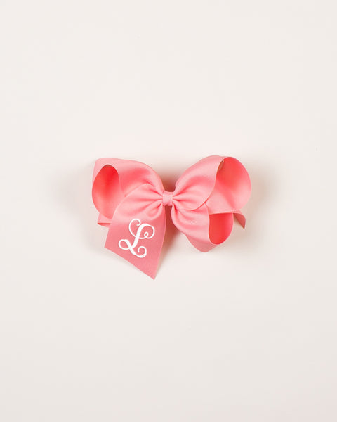 Shell Pink Classic Bow on ALLIGATOR CLIP