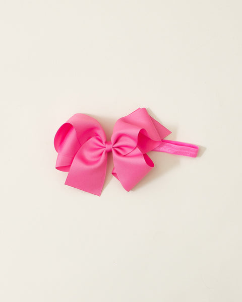 Medium Pink Classic Bow Headband