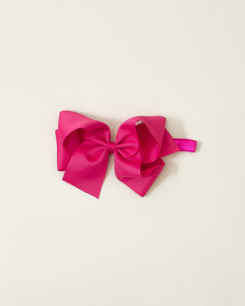 Hot Pink Classic Bow Headband