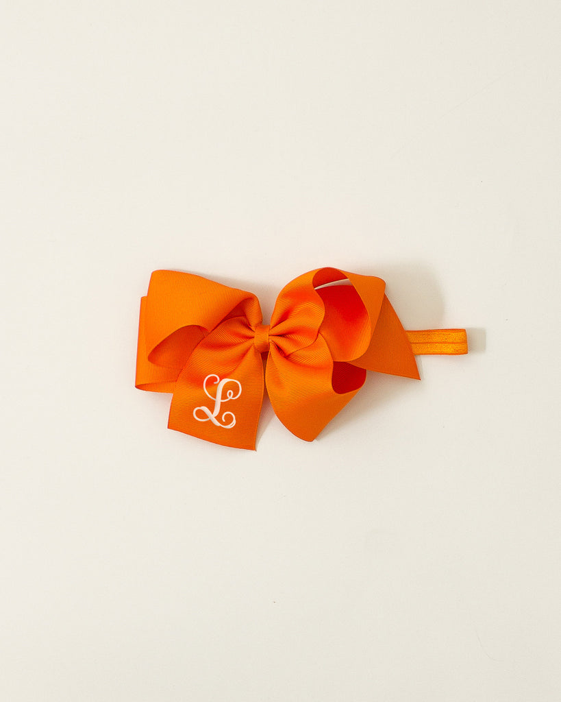 Orange Classic Bow Headband