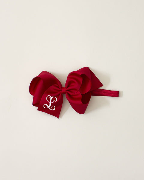 Cranberry Classic Bow Headband