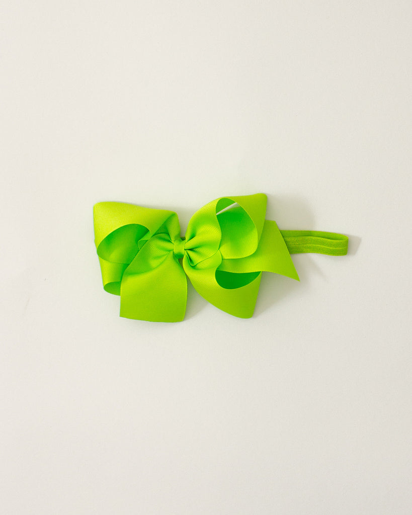 Lime Classic Bow Headband