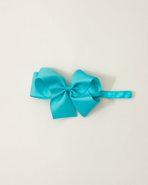 Teal Ice Classic Bow Headband