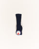 Classic Cable Knee High Socks - Navy