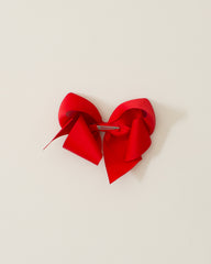 Red Classic Bow on ALLIGATOR CLIP