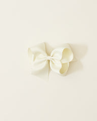 Ivory Classic Bow on ALLIGATOR CLIP