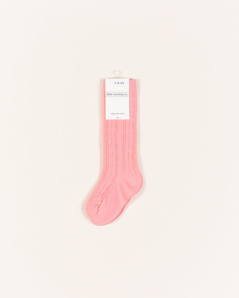 Bubblegum Pink Knee High Socks