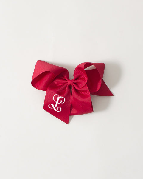 Cranberry Classic Bow on ALLIGATOR CLIP
