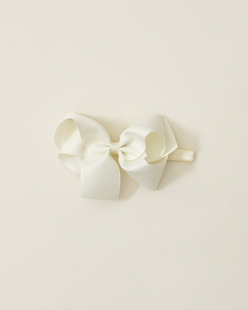 Ivory Classic Bow Headband